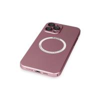 Newface iPhone 12 Pro Max Kılıf Jack Magneticsafe Lens Silikon - Rose Gold