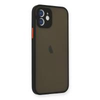 Newface iPhone 12 Mini Kılıf Montreal Silikon Kapak - Siyah