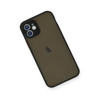 Newface iPhone 12 Mini Kılıf Montreal Silikon Kapak - Siyah