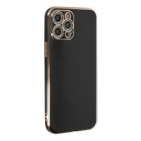 Newface iPhone 12 Pro Max Kılıf Volet Silikon - Siyah