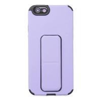Newface iPhone 6 Kılıf Mega Standlı Silikon - Lila