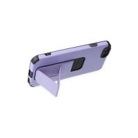 Newface iPhone 6 Kılıf Mega Standlı Silikon - Lila