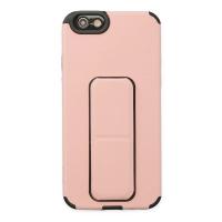 Newface iPhone 6 Kılıf Mega Standlı Silikon - Pudra