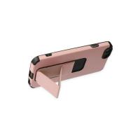 Newface iPhone 6 Kılıf Mega Standlı Silikon - Pudra