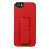 Newface iPhone 6 Kılıf Mega Standlı Silikon - Kırmızı