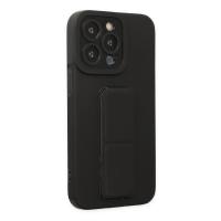 Newface iPhone 13 Pro Kılıf Mega Standlı Silikon - Siyah