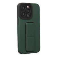 Newface iPhone 13 Pro Kılıf Mega Standlı Silikon - Yeşil