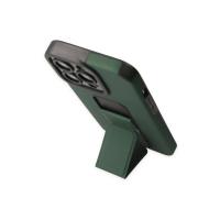 Newface iPhone 13 Pro Max Kılıf Mega Standlı Silikon - Yeşil