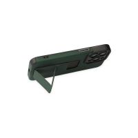 Newface iPhone 13 Pro Max Kılıf Mega Standlı Silikon - Yeşil