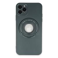 Newface iPhone 12 Pro Kılıf Lukka Magneticsafe Kapak - Koyu Yeşil