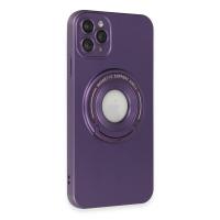 Newface iPhone 12 Pro Max Kılıf Lukka Magneticsafe Kapak - Derin Mor