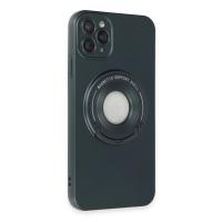 Newface iPhone 12 Pro Max Kılıf Lukka Magneticsafe Kapak - Koyu Yeşil