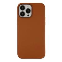 Newface iPhone 13 Pro Kılıf Asya Deri Silikon - Kahverengi