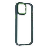 Newface iPhone 14 Pro Max Kılıf Dora Kapak - Haki Yeşil