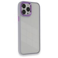 Newface iPhone 14 Pro Max Kılıf Dora Kapak - Lila