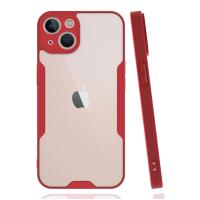 Newface iPhone 14 Kılıf Platin Silikon - Kırmızı