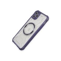 Newface iPhone 11 Pro Max Kılıf Prag Magneticsafe Kapak - Derin Mor