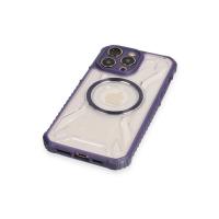 Newface iPhone 12 Pro Kılıf Prag Magneticsafe Kapak - Derin Mor