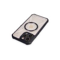 Newface iPhone 12 Pro Max Kılıf Prag Magneticsafe Kapak - Siyah