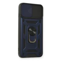 Newface iPhone 7 Plus Kılıf Pars Lens Yüzüklü Silikon - Lacivert