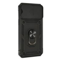 Newface iPhone 14 Pro Max Kılıf Pars Lens Yüzüklü Silikon - Siyah