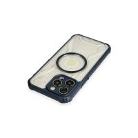 Newface iPhone 13 Pro Kılıf Prag Magneticsafe Kapak - Lacivert