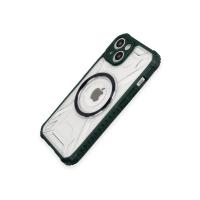 Newface iPhone 14 Kılıf Prag Magneticsafe Kapak - Koyu Yeşil