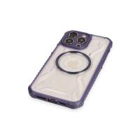 Newface iPhone 14 Pro Max Kılıf Prag Magneticsafe Kapak - Derin Mor