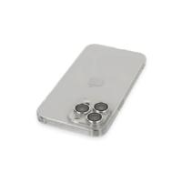 Newface iPhone 13 Pro Max Kılıf Luko Lens Silikon - Gümüş