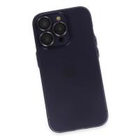 Newface iPhone 14 Pro Max Kılıf Luko Lens Silikon - Derin Mor