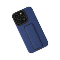 Newface iPhone 14 Pro Kılıf Mega Standlı Silikon - Mavi