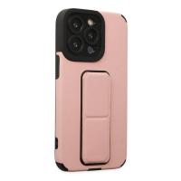 Newface iPhone 14 Pro Kılıf Mega Standlı Silikon - Pudra