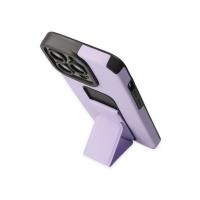 Newface iPhone 14 Pro Max Kılıf Mega Standlı Silikon - Lila