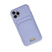 Newface iPhone 11 Pro Kılıf Kelvin Kartvizitli Silikon - Lila