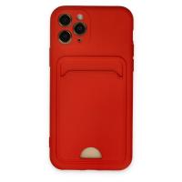 Newface iPhone 11 Pro Kılıf Kelvin Kartvizitli Silikon - Kırmızı