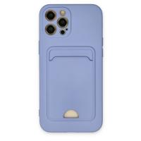 Newface iPhone 12 Pro Max Kılıf Kelvin Kartvizitli Silikon - Lila