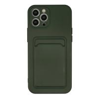 Newface iPhone 12 Pro Max Kılıf Kelvin Kartvizitli Silikon - Koyu Yeşil