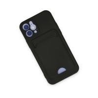 Newface iPhone 12 Kılıf Kelvin Kartvizitli Silikon - Siyah