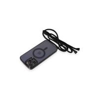 Newface iPhone 12 Pro Kılıf Divo Lazer Askılı Magsafe Kapak - Siyah