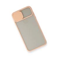 Newface iPhone X Kılıf Palm Buzlu Kamera Sürgülü Silikon - Pembe