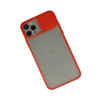 Newface iPhone 11 Pro Kılıf Palm Buzlu Kamera Sürgülü Silikon - Kırmızı