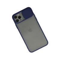 Newface iPhone 11 Pro Kılıf Palm Buzlu Kamera Sürgülü Silikon - Lacivert