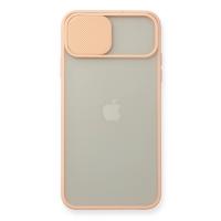 Newface iPhone 11 Pro Max Kılıf Palm Buzlu Kamera Sürgülü Silikon - Pembe