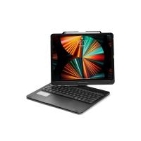 Newface iPad Pro 12.9 (2021) Kılıf Magic Dönen Klavyeli Tablet Kılıf - Siyah