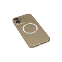 Newface iPhone 12 Kılıf Jack Magneticsafe Lens Silikon - Gold