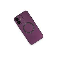 Newface iPhone 12 Kılıf Jack Magneticsafe Lens Silikon - Mürdüm