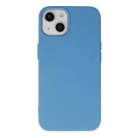 Newface iPhone 14 Kılıf Nano içi Kadife Silikon - Mavi