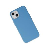 Newface iPhone 14 Kılıf Nano içi Kadife Silikon - Mavi