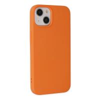 Newface iPhone 14 Plus Kılıf Nano içi Kadife Silikon - Turuncu