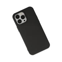 Newface iPhone 14 Pro Kılıf Nano içi Kadife Silikon - Siyah